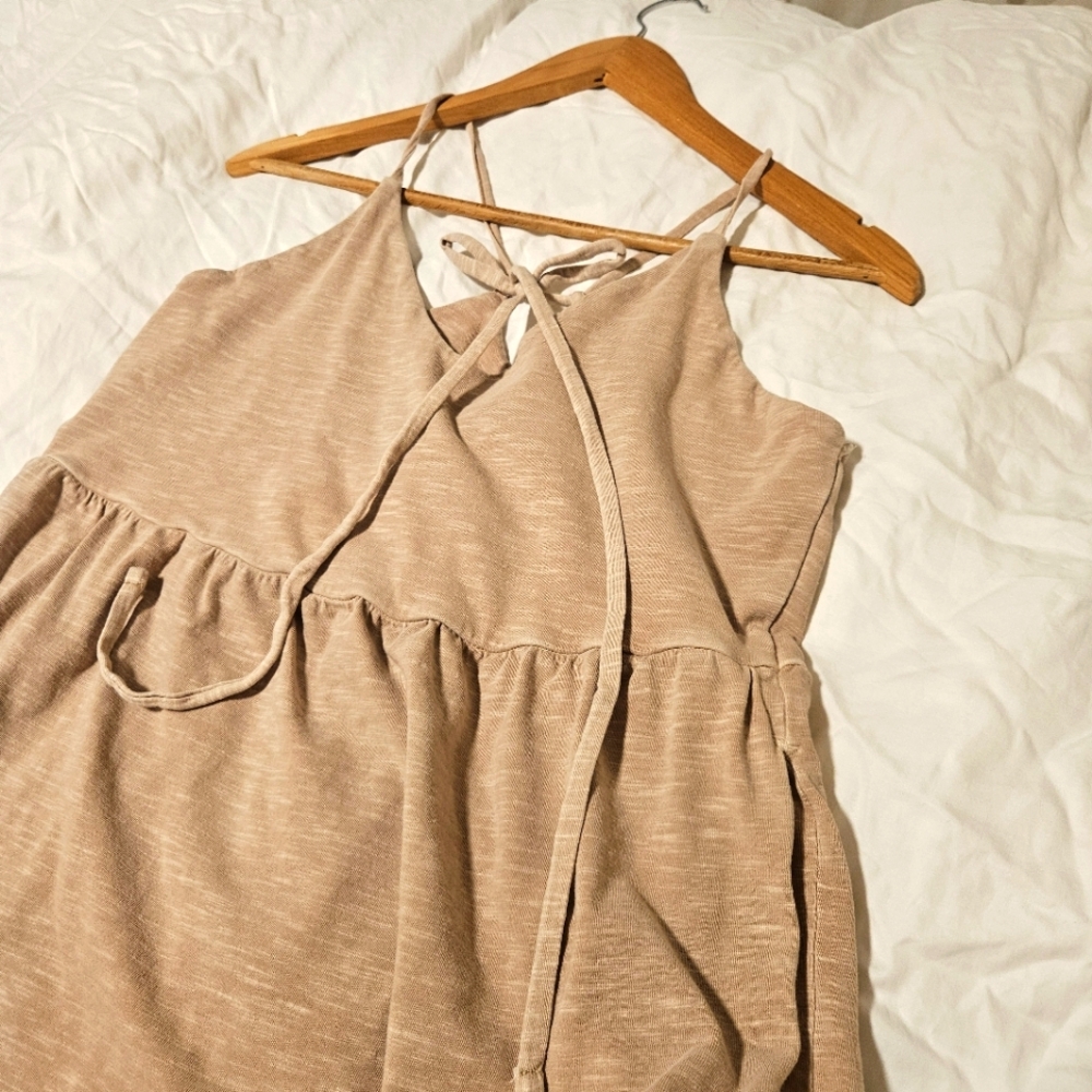 Tiered Dress with Back Ribbon